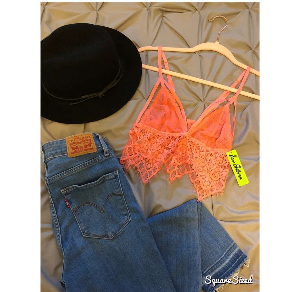 Sam Edelman Longline Strappy Lace Bralette